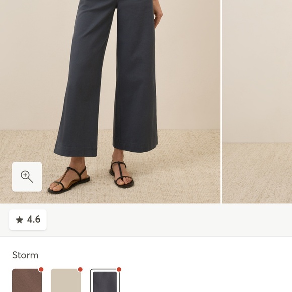 Pact stretch twill wide leg pant - Picture 2 of 5